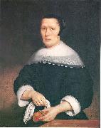 Nicolas Maes Portrait of a woman oil on canvas
